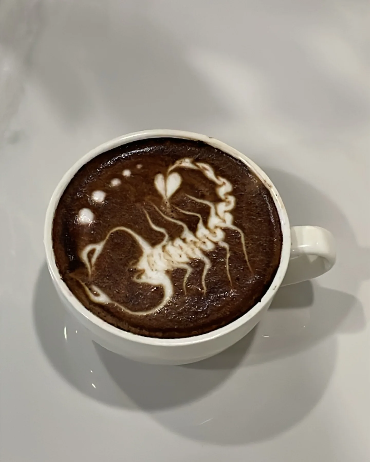 Beautiful latte art